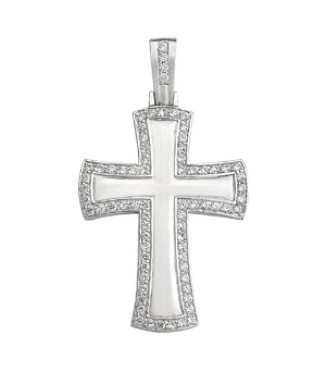 CROSS PEND W/DIA SIDES