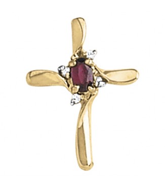 COLORED STONE CROSS