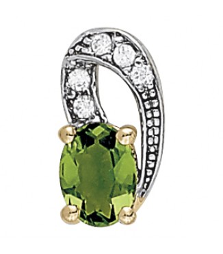 8x6 Oval color pendant