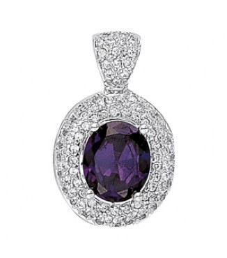 12x10 Oval color pendant