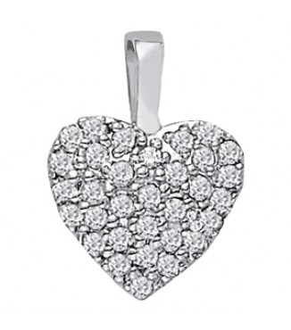 5/8 Ct tw heart pendant