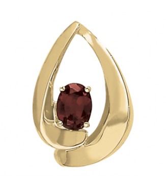 8x6 Oval color pendant
