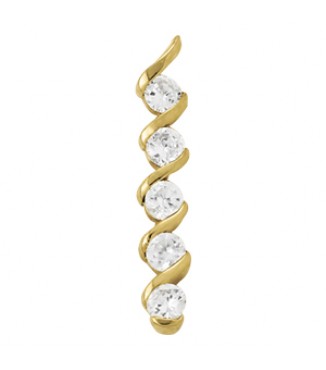 1 Ct tw in line pendant series