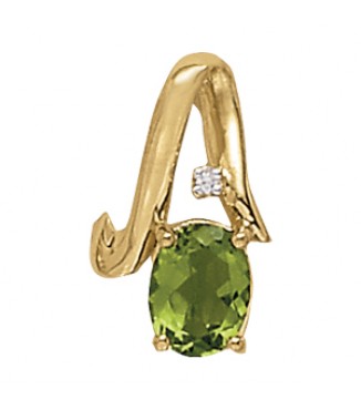 8x6 Oval color pendant