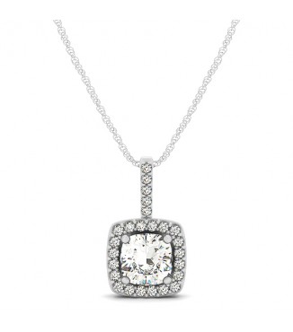 NEW! dia cushion shape pendants