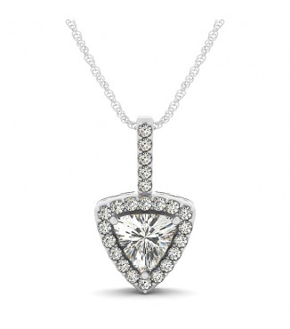 NEW! Trillion shape dia pendant ser