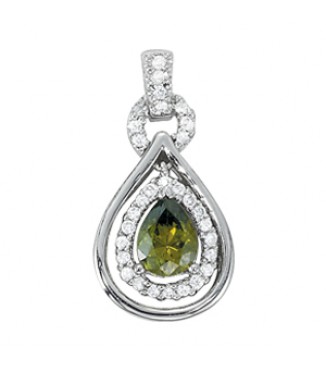 NEW! 8x6  Pear shape dia pendant