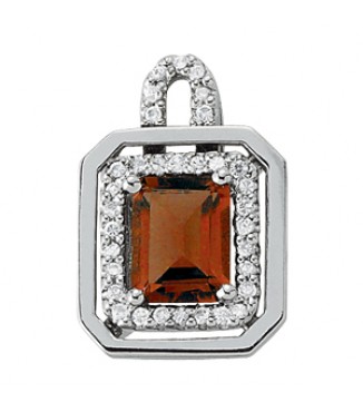 NEW! 8x6 Emerald color pendant