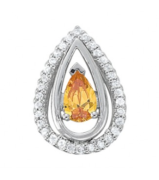 NEW! 8X5 Pear shape dia pendant