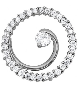NEW! 3/8 CTTW FANCY CIRCLE PEND
