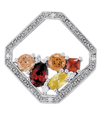 NEW! COLOR ST  OCT SHAPE PEND