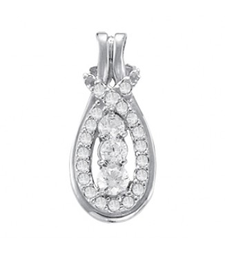 1/2 ct 3 Stone/dia accent Love Knot
