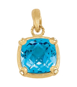 10MM CUSHION TEXTURED PENDANT
