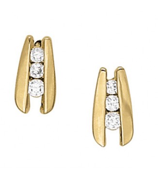 3-STONE EARRING