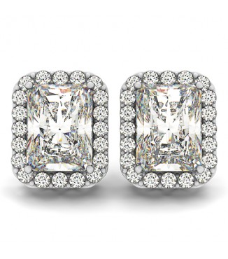 3/8 Ct tw semi-mount emerald cut se