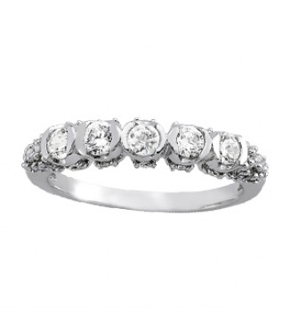 Half Bezel  Dia. Wed. Band