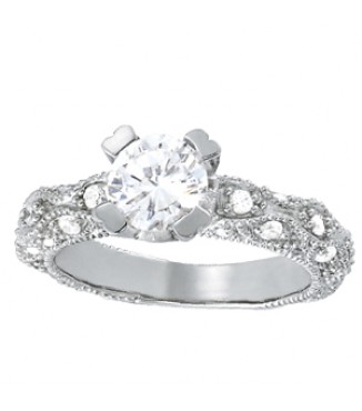 NEW! Engagement 3/8 ct tw semimount