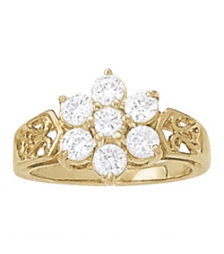7 STONE LADIES RING