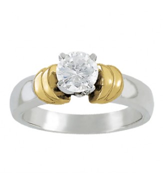 RING WHITE, TRIMS YELLOW