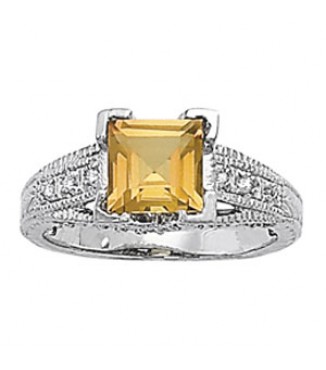 SQUARE STONE RING