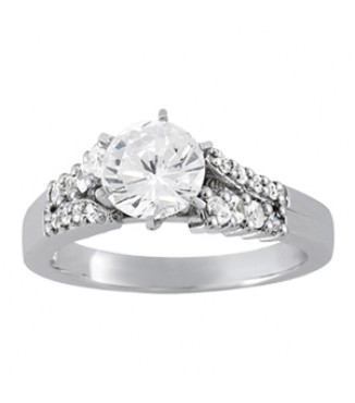 New! Engagement pave remount 1/2 ct
