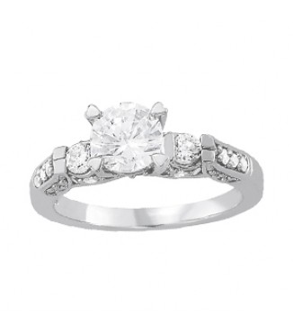 NEW! Engagement 1/2 ct tw semimount