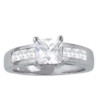 New! 6x6 sq 5/8 ct tw semi-mount