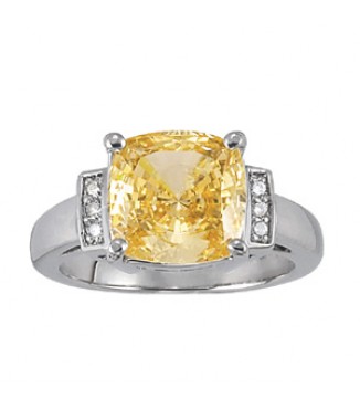 NEW! 10X10 Cushion cut ring