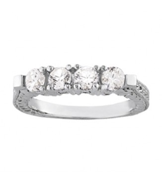 NEW! Prong set wedding band