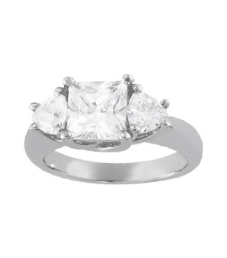 NEW! 3-STONE WED BAND