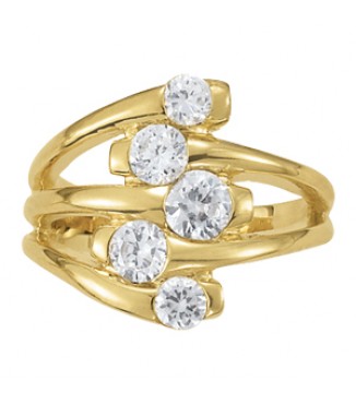 NEW! 1 CTTW 5-ST  R-HAND RING