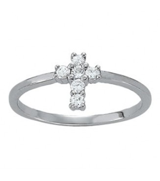 NEW! Cross 1/5 ct tw complete ring