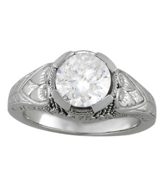 SOLITAIRE WITH ENGRAVED SHANK