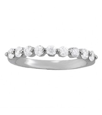 9 STONE SINGLE SHARED PRONG BA