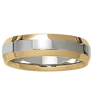 6 .0 mm Two-Tone Comfort Fit Band