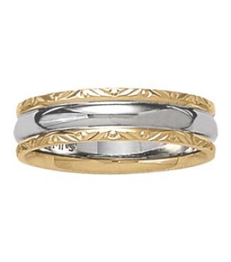 6 .0 mm Two-Tone Comfort Fit Band
