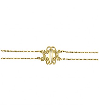 20MM 3 INITIAL MONOGRAM BRACELET