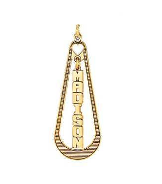 BOLD FONT VERTICAL PENDANT