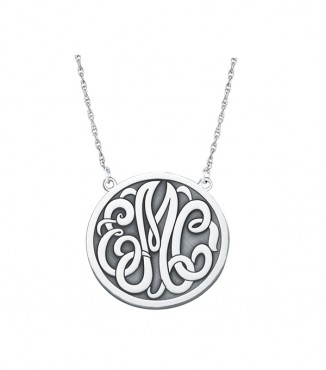 40MM X 40MM 3 INITIAL MONOGRAM
