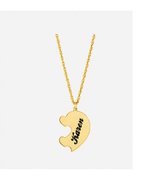 2 PIECE PUZZLE HEART