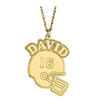 FOOTBALL HELMET NAMEPLATE