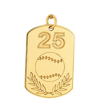 BASEBALL W/ NUMBER TAG