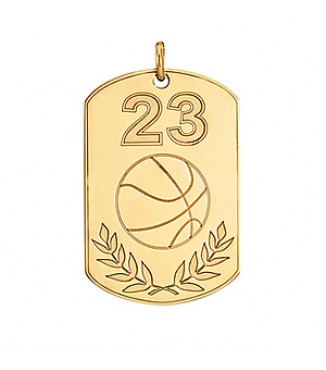 BASKETBALL W/ NUMBER TAG