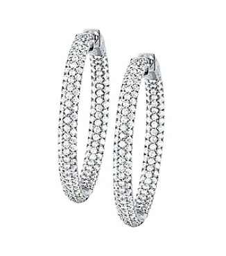 36MM ROUND PAVE INSIDE OUT