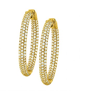 36MM ROUND PAVE INSIDE OUT