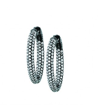 30MM OVAL PAVE INSIDE OUT
