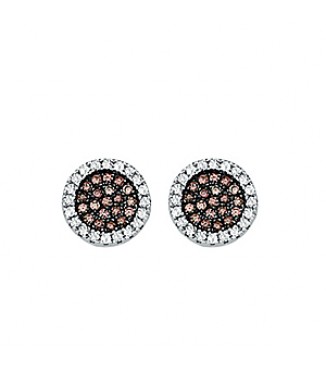 RD BROWNCZ STUD EARRINGS