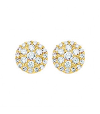 SM CZ CLUSTER STUD