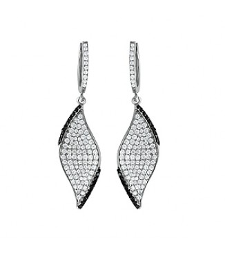 B/W FASHION CLUSTER EARRING