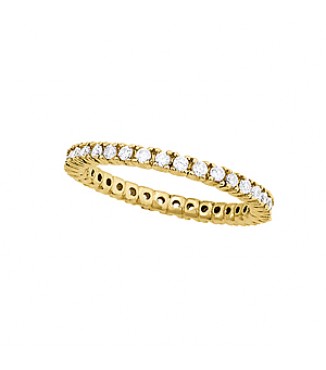 1 ROW ETERNITY  YEL. RHODIUM